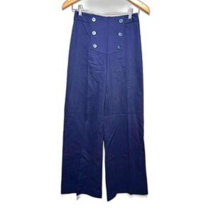 Urban Outfitters Cooperative Pants Women's Size 2 Navy Blue Sailor Marine NWT